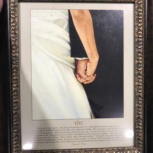“I Do” Framed Picture